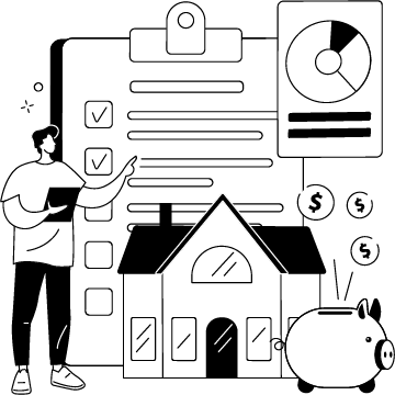Icons representing shopping cart, loyalty card, analytics graph, and automated logistics to showcase retail and e-commerce benefits.