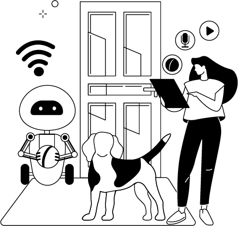 Digital twin technology showing real-time virtual replica of physical assets and processes for monitoring and optimization.