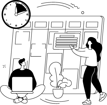 Time and materials engagement model with pay-per-hour flexibility and transparency for evolving project needs.