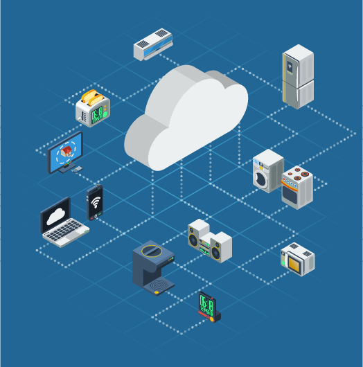 IoT benefits including real-time monitoring, predictive maintenance, automation efficiency, data-driven insights, and enhanced customer experience.