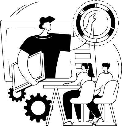 Visual representing intelligent, scalable digital development solutions